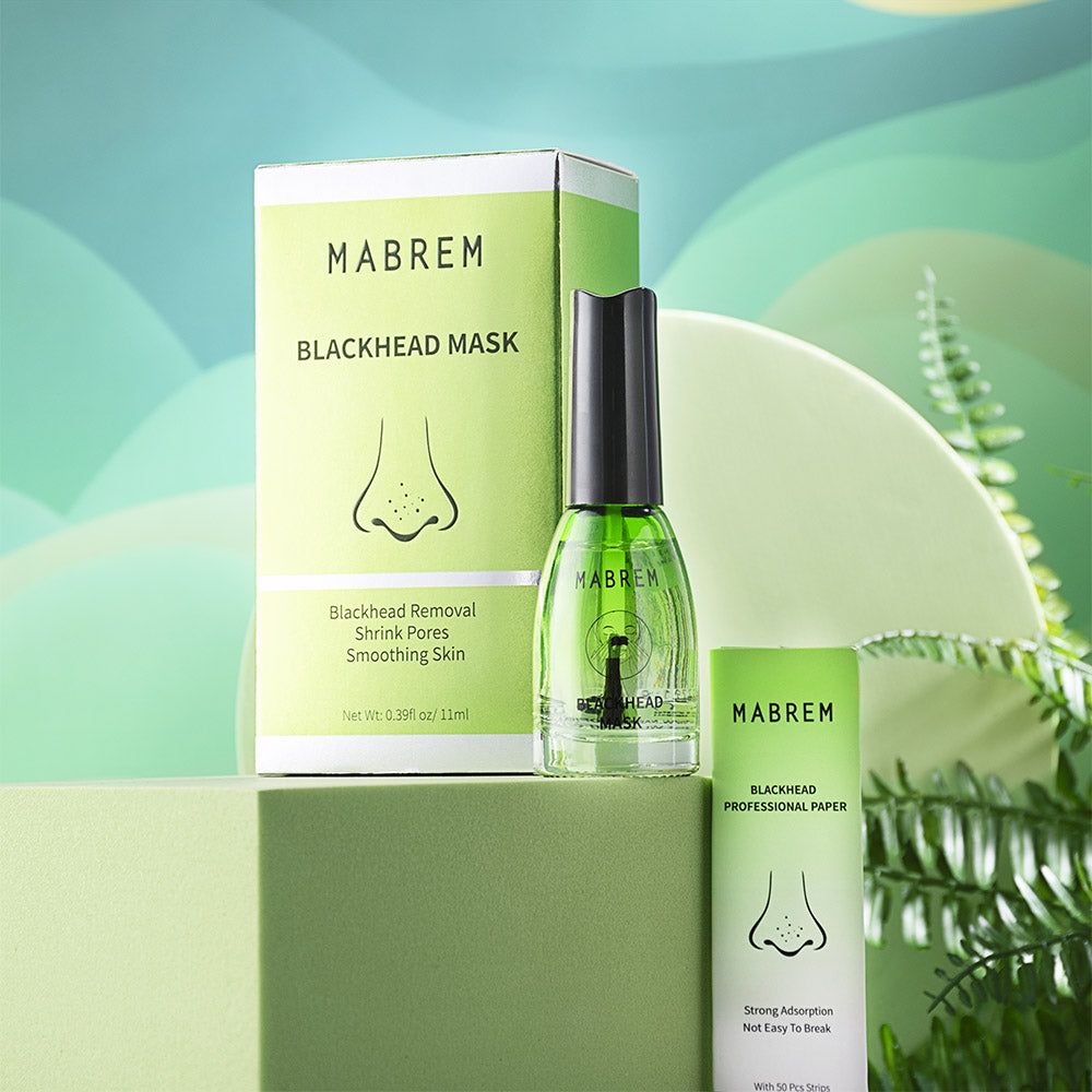 MABREM Blackhead Removal Mask Face Clean Shrink Pores Improve Skin With 50 Sheets of Blackhead Papers
